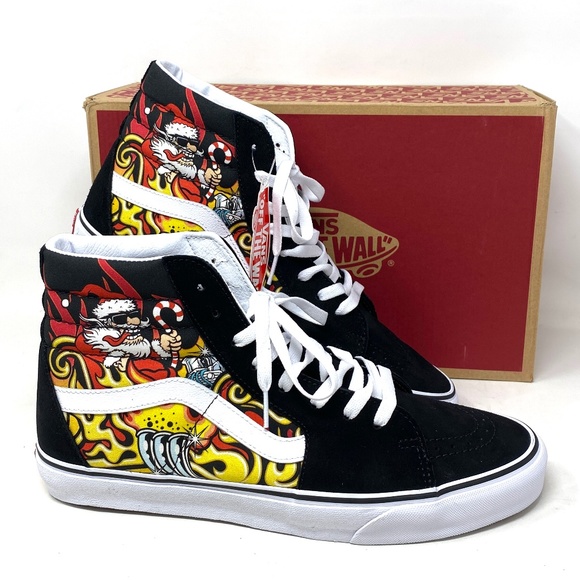 VANS Sk8-Hi Shoes High Top Black Suede Men’s Size Casual Sneakers VN0A4BVTBLK - Picture 2 of 10